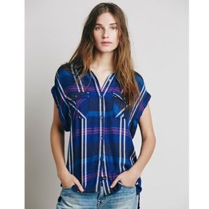 Rails x Free People Short Sleeve Button down